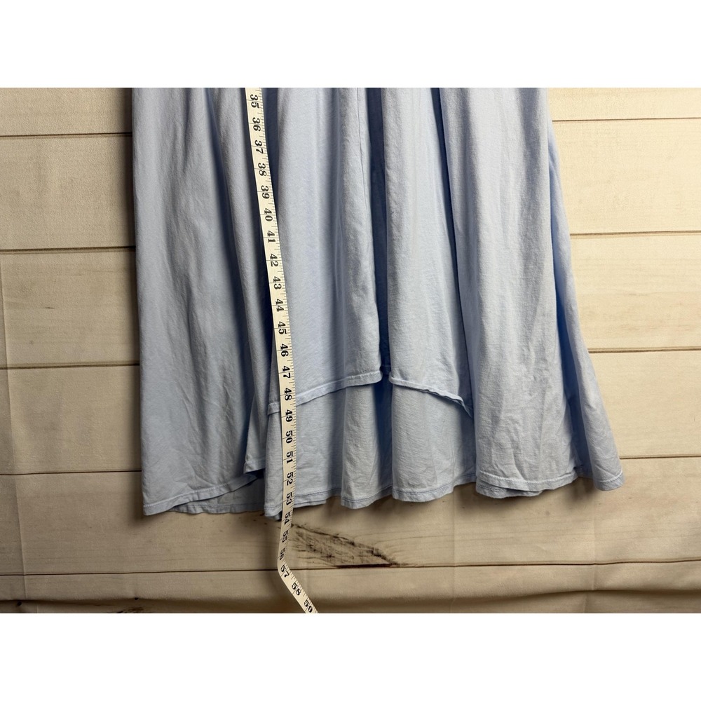 Groceries Apparel Dress Womens Medium Blue Trapeze Swing Midi Organic Cotton - Picture 7 of 8